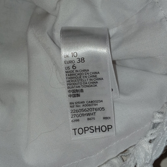 TOPSHOP White Lace Overlay MiniSkirt - Picture 5 of 10